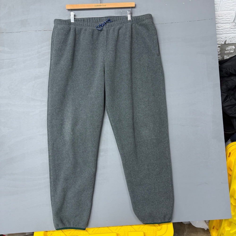 Patagonia Synchilla Fleece Pants Mens XXL Grey Green Snap Pocket Joggers 5730 - Picture 3 of 6